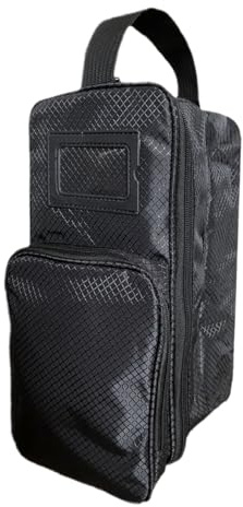 Golf-Schuhtasche, wasserdichter Golforganizer – staubdichte Aufbewahrung für Schuhe | für professionelle Spieler Reise Club Turniere Besucher Aktivität, Schwarz , Se référer au descriptif, Siehe