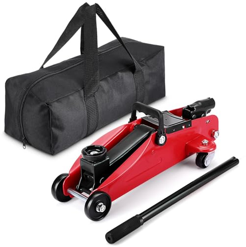 2 Tonne Hydraulic Trolley Jack for Cars-4400LBS Heavy Duty Low Profile Trolley Jack,Car Lift Floor Jack for Garage and Home,Including Storage Bag