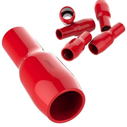 AUPROTEC 25x Isolationstülle für Kabelschuhe 35mm² - 50mm² V35 PVC Isolation für unisolierte Rohrkabelschuhe uvm.