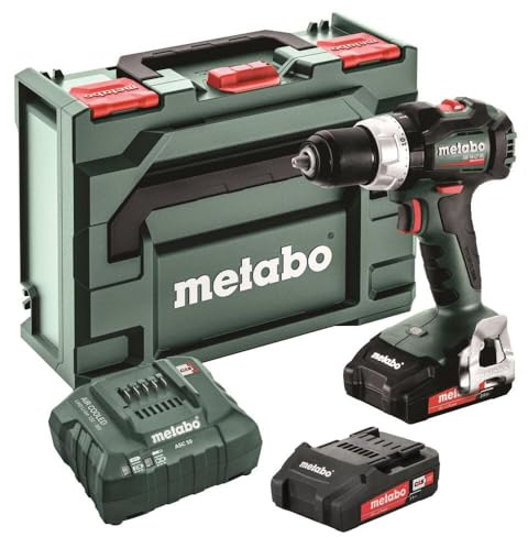Metabo - 18 V bürstenloser Schlagbohrschrauber/Schraubendreher-Set, 2 x 2,0 Ah (602316520 18 LT BL 2.0), Schlagbohrmaschine/Schraubendreher