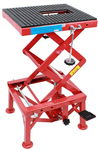 TrutzHolm® Motorradheber Motorradhebebühne Arbeitsbühne 135 kg Motorrad Hebebühne 340-870 mm Montageständer Montagebock Motorradlift Enduro MX Hebebühne