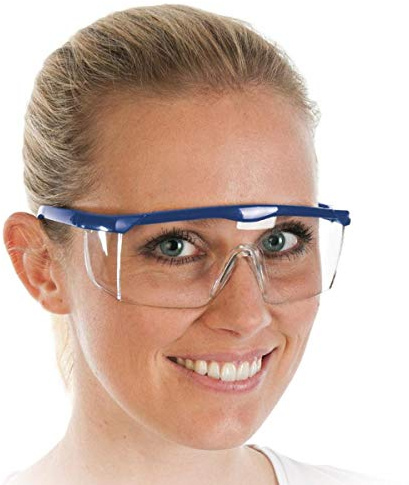 Allzweck-Schutzbrille EN166, beschlagfrei, kratzfest mit Polycarbonat-Gläsern
