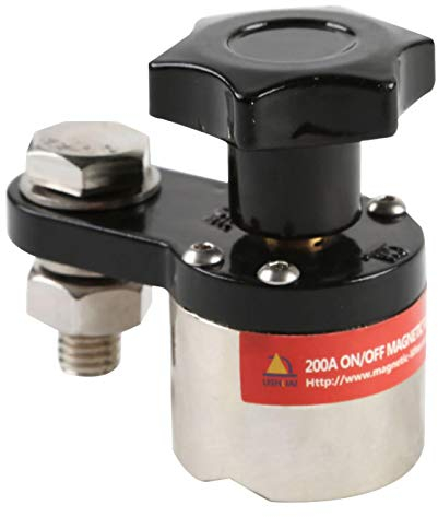 MIAOQI Pinzas de tierra magnéticas para soldadura a máquina 200A Herramienta ajustable Conector de tierra magnético para hierro pequeño