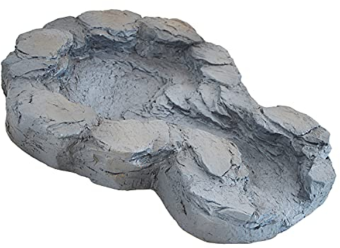 Gartenbrunnen Brunnen Bachlauf QUELLBACH Zierbrunnen Vogelbad Wasserfall Gartenleuchte Teichpumpe - Springbrunnen Wasserspiel für Garten, Gartenteich, Terrasse, Teich (Erweiterungsmodul - grau)