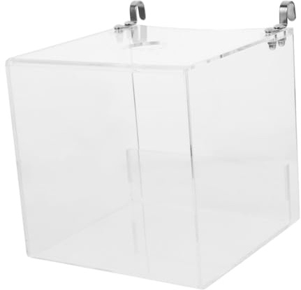 Mipcase Papagei Badewanne Vogelbaderöhre Transparent Vogelbadebox Vogelbadewürfel Vogelduschbox Käfig Zubehör