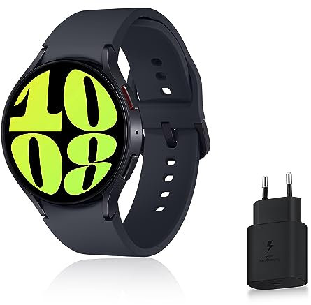 Samsung Galaxy Watch6 Montre Connectée avec Chargeur, Suivi de Santé, Suivi Sportif, 4G, 40mm, Noir, Exclusivité Amazon Version FR
