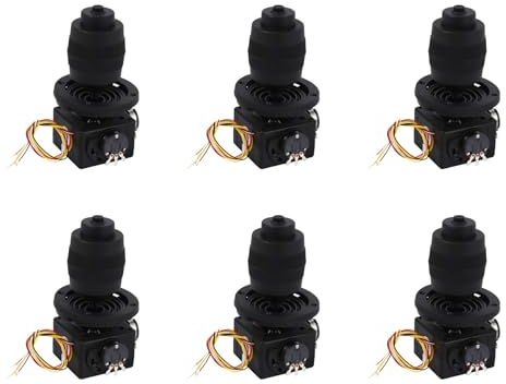 6X Elektronischer 4-Achsen-Joystick-Potentiometer-Knopf für -D400B- 10K 4D-Controller mit Draht für Industrie