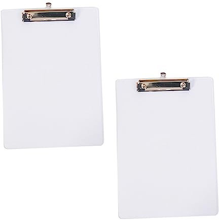 FUNOMOCYA 2St Wordpad-Ordner write board Schreibbrett Schreibmappe braune Klemmbretter Low-Profile-Clip-Zwischenablage Zwischenablage schreiben studentisches Schreibmaterial Plastik