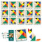 KUKURULLO Tangram Infantil Pack 15 Regalos Cumpleaños Niños Colegio Detalles Cumpleaños Niños, Regalitos Cumpleaños Invitados niños - Tangram Rompecabezas Detalles Cumpleaños Niños con Guía Digital