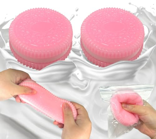 Squishy Toys, 2 st Squishy Toys Rosa Chokladkakor, Stressleksaker, Kawaii Kawaii Squeezy, Squishies Leksaker för vuxna Födelsedagspresenter