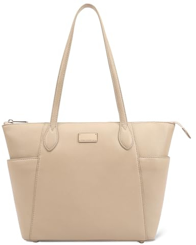 PAUL COSTELLOE Tragetasche aus echtem Leder – luxuriöse und stilvolle Handtasche für Damen, große Damen-Handtasche, Arbeitstasche, Designer-Business-Schultertasche, Einkaufstasche, Bürotasche, MORAVA