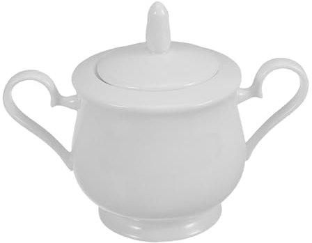 Amosfun Azucarero De Cerámica Lindo Contenedor De Azúcar Bote De Azúcar Tazón De Café En Grano Tazones De Azúcar Elegantes y Modernos Tazón De Dulces Con Tapa Jarra De Cerámica