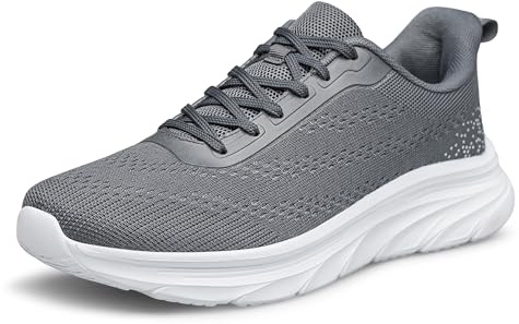 YHOON Slip on Trainers Men Casual Walking Shoes Lightweight Workout Sneakers Jogging Cushioning Trainers for Mens