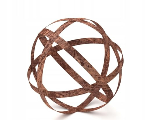 Kapaga - Gartenkugeln Rost - Kugeln für Außen - Deko Garten Vintage - Rost | Deko Garten für Kerzen - Kugeln für Draußen - Kugel Außen - Sphärisches Muster - 30 cm