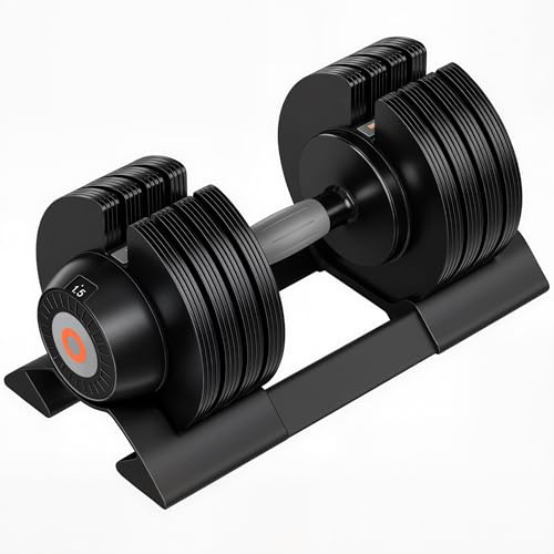 SPORTNOW 3,5-24 kg Verstellbare Hantel mit Ablagefach Rutschfest Griff | Kurzhanteln aus Kunststoff, Dummbell, Zuhause, Fitnessstudio, Krafttraining