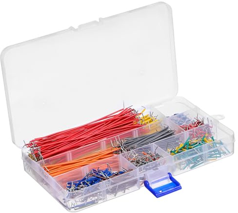 MAGICLULU 840pcs Jumper Cable Kit Breadboard Jumper Wires Solderless for DIY Projects Box Assorted Insulated Wire for Electronics Kit