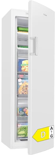 Bomann® Gefrierschrank Nofrost | Energieklasse D | 171cm | Tiefkühlschrank | MultiAirflow | leise 39dB | bis zu -22°C | Türanschlag wechselbar | 204L Freezer | Gefrierschrank gross | GS 7366 weiß