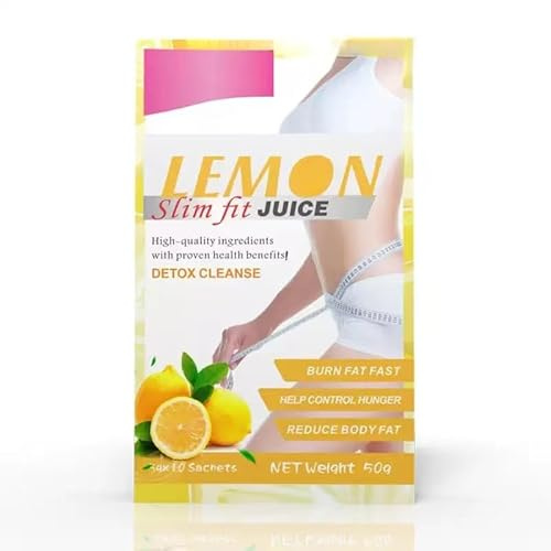 BPZAQXWSC Ventre plat citronné, combustion rapide des graisses + contrôle de l'appétit + élimination de la graisse corporelle, mise en forme facile du corps, perte de poids et digestion saines