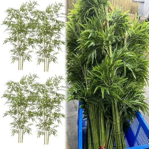 ZJKXJH Splicable Artificial Bamboo for Homes/Offices/Gardens/Balconies/Terraces Decoration, No Watering Required, Easy to Install(20 Sticks,H-6.9ft/2.1m)