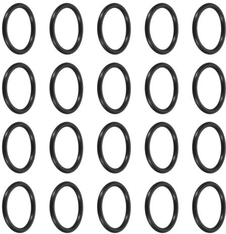 sourcing map 48Pcs A-015 Nitrile Rubber O-Rings, 9/16 ID 11/16 OD 1/16 Width Round Seal Rings Gasket for Lighter Repair Flashlight Lens Faucet Seal Repair Air Machine Plumbing Compressor