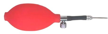 KESOTO Bomba de Mano para Balón de Gimnasia Artística Portátil Inflador de Aire Pequeño con de Doble Pin Material Apta para Entrenamiento de, Rojo