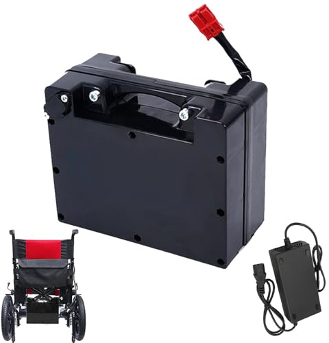 HJGHY Electric Wheelchair Battery 24V Electric Trolley Power Assist Battery 10Ah 20Ah 30Ah 40Ah 50Ah Replacement Lithium Batteries for Mobility Scooter,24V25Ah