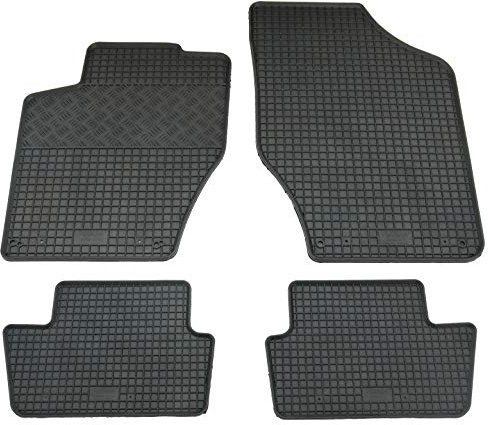 AD Tuning Gummifußmatten Set 4-teilig für Citroen C4 (2011-) + DS4 (2010-) | Passgenau, Allwetter-Automatten, wasserdicht, rutschfest, pflegeleicht, robust, langlebig