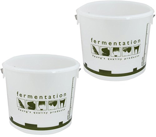 2x 5 Litre Fermentation Bucket 1 gallon Vessel Home brew Beer & Wine Making