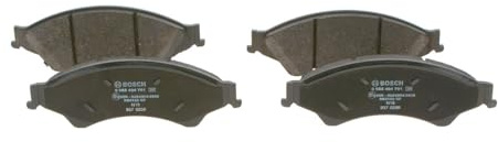 Bosch BP1965 - Brake Pads Car Front Axle - 1 Set of 4 Pads | Bosch Quality - Reduced Noise and Dust - ECE-R90 Certified - Copper-Free