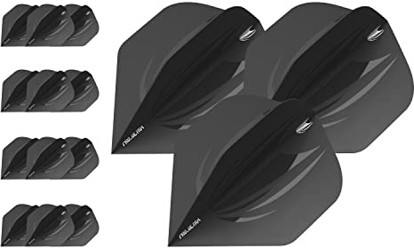 Target Darts 5 x Juegos de ID Pro. Ultra Negro No.2 Vuelos de Dardos - 15 en Total