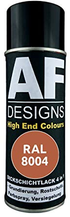 4 in 1 RAL 8004 Kupferbraun Dickschichtlack Lack Spray Spraydose