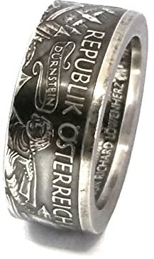 Münzring Österreich 10 Euro 2009 Richard Löwenherz Silber 925er Größe 56 bis 74