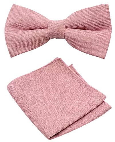 Luxuriöses Set aus Fliege und Einstecktuch für Herren aus Baumwollmischgewebe, Length 12cm, width 6cm