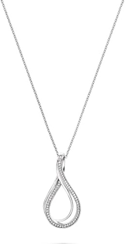 JETTE Damen-Kette 925er Silber 59 Zirkonia