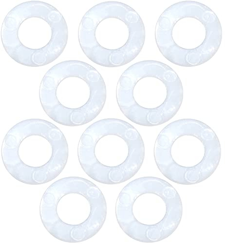 AERZETIX - C48561 - Juego de 10 Arandelas planas de poliamida/PA/nylon M4 Ø exterior 9mm espesor 0.9mm - DIN 125