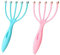 Achengqi 2 Piezas Masajeador de Cabeza Masajeador De Cabeza Manual Araña de Masaje Masaje del Cuero Cabelludo,para Relajar La Cabeza y Aliviar el Estrés（Rosa+Azul）