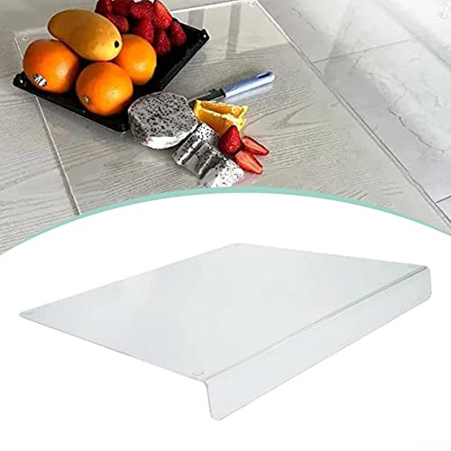 Tabla de cortar acrílica transparente, tabla de cortar acrílica con protección de encimera para cocina, restaurante, 45 x 35 cm