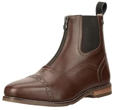 SUEDWIND FOOTWEAR Stiefeletten Florentina FZ Merino Schwarz & Braun 37-44 | Leder-Reitschuhe – Reißverschluss vorne, weiches Merino-Innenfutter, Gelenkstütze & handgemachte Sohle – Winterschuhe
