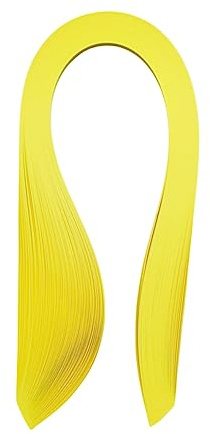 ODETOJOY Quilling-Papierstreifen, gelb, 3 mm, 5 mm, 10 mm, Federleiste, Sonnenblume, gerolltes Papier, Filigran, Narzissen-Spirale, Papierstreifen, Kanarienvogel, 53,3 cm, 120 Stück/Beutel (10 mm)