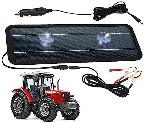 DISPRA Chargeur solaire de batterie de voiture – Chargeur solaire de batterie de voiture | Chargeur solaire pour batterie de camping-car, solution de charge écologique