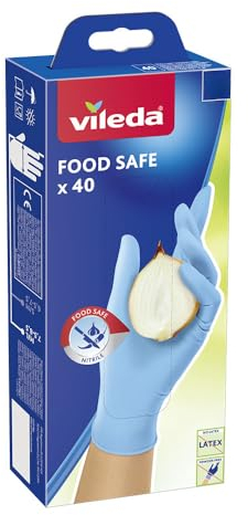 Vileda Food Safe 171013 Einweghandschuhe, S/M, 40 Stück