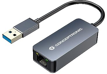 Conceptronic ABBY12G 2.5G Ethernet USB 3.0 Adaptateur Wake-on LAN Compatible avec Nintendo Switch