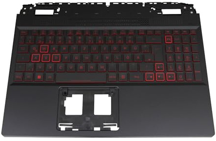 Acer 6B.QFJN2.014 Original Tastatur inkl. Topcase DE (deutsch) schwarz | mit Backlight für Nitro 5 (AN515-46), Nitro 5 (AN515-58)