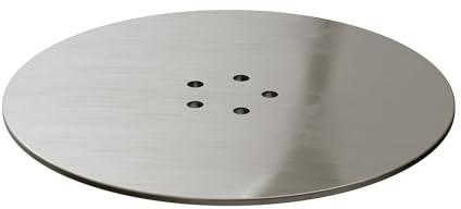 Go Bathrooms 90mm Shower Waste Cover Brass Replacement Cover Rust Resistant Shower Tray Waste - Nickel