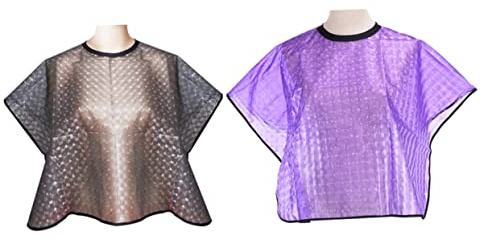 MAGICLULU 2stücke Frisiertuch Frisiermantel Frisierschal Frisierumhang Färberumhang aus Tpu-material Antihaftbeschichtet und Leicht zu Reinigen für Friseur und Färbearbeiten