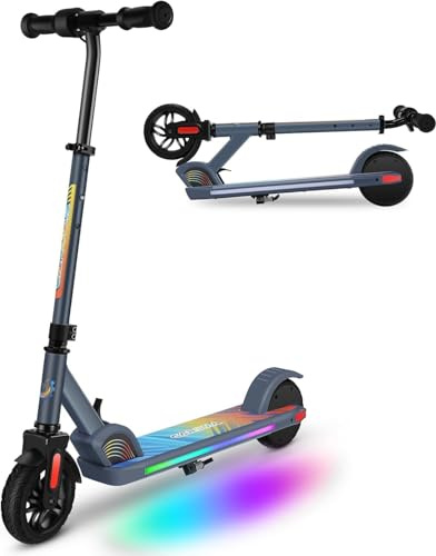 Caroma E Scooter Kinder 6-12 Jahre, 150W, 16 km/h, Höhenverstellbar, LED