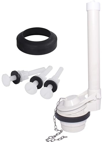 2-Inch Toilet Flush Valve Replacement 2-piece Toilet Tank Parts with Gasket and Bolts Fit for Kohler/American Standard, Easy to Install