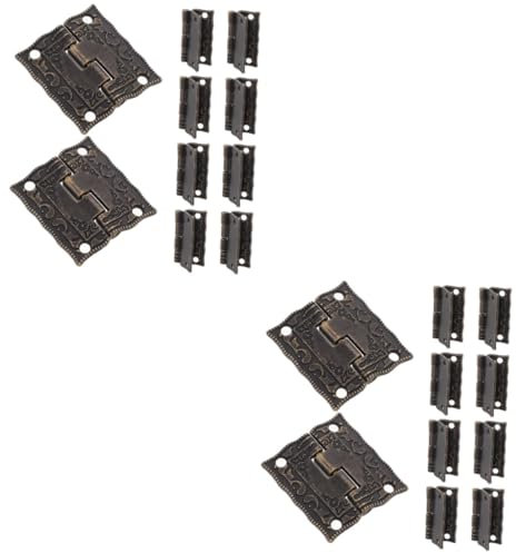 SOLUSTRE 20stücke Retro Scharniere Für Holzkisten Schmuckkästen Und Möbel Antike Hinges Für Schränke Und Werkzeuge Langlebig Und Dekorativ