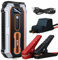 Ipflin jump starter power pack - 3000A Peak 18000mAh Portable Car Battery Jump Starter for Up to 6.5L Gas & 3.5L Diesel Engines,USB-C Ports, LCD Display Dark Orange