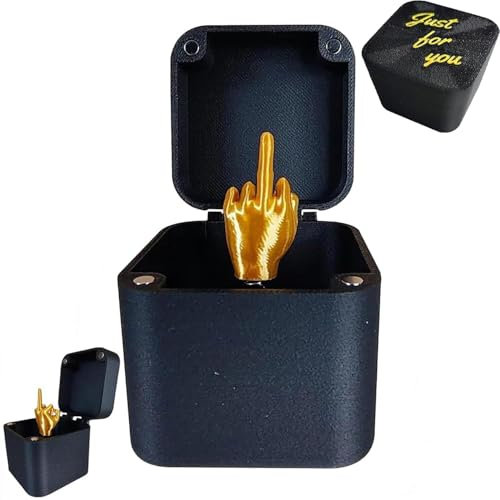 Pipihome Dedo Medio en una Caja, Middle Finger in a Box, Caja Sorpresa con Dedo Medio, Bromas para Adultos Divertidos, Cajas para Regalo de Broma Divertida